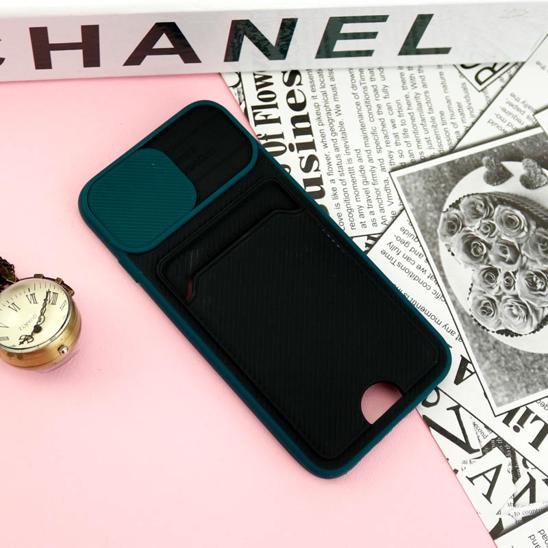 قاب ضد ضربه جاکارتی دار محافظ لنز کشویی کلاسیک iPhone 6/6s