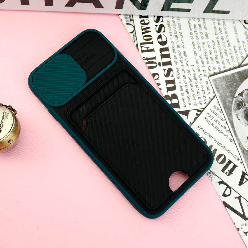 قاب ضد ضربه جاکارتی دار محافظ لنز کشویی کلاسیک iPhone 7/8