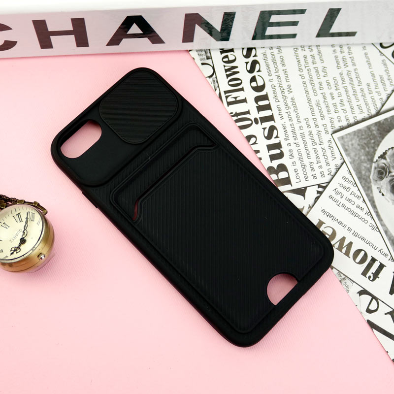 قاب ضد ضربه جاکارتی دار محافظ لنز کشویی کلاسیک iPhone 7/8