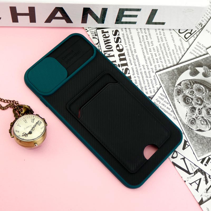 قاب ضد ضربه جاکارتی دار محافظ لنز کشویی کلاسیک iPhone 7 Plus / 8 Plus