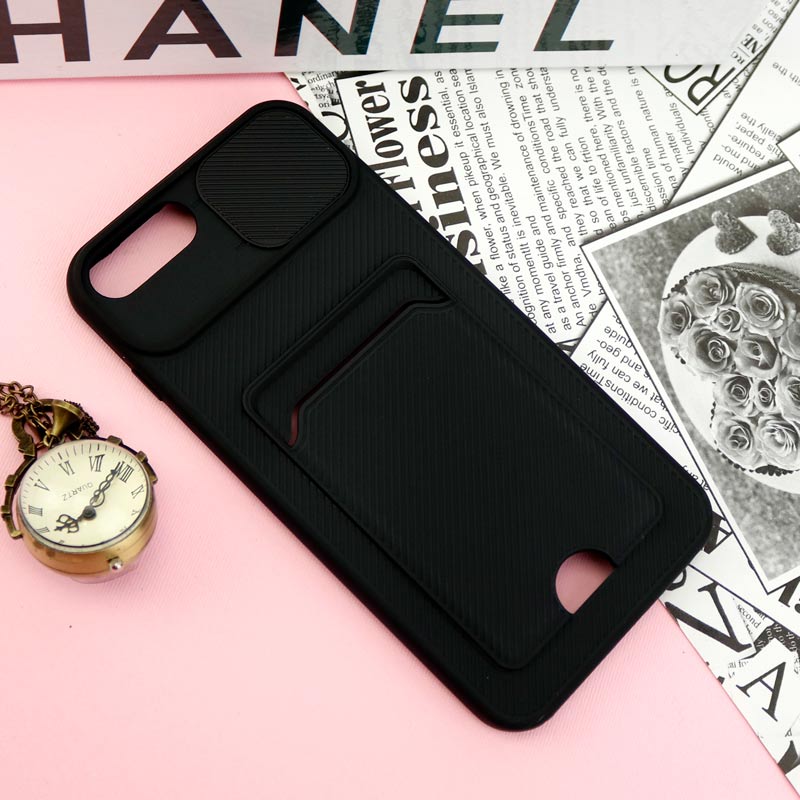قاب ضد ضربه جاکارتی دار محافظ لنز کشویی کلاسیک iPhone 7 Plus / 8 Plus
