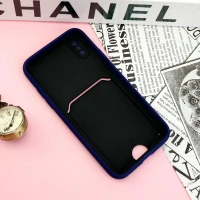 قاب ضد ضربه جاکارتی دار محافظ لنز کشویی کلاسیک iPhone X/XS