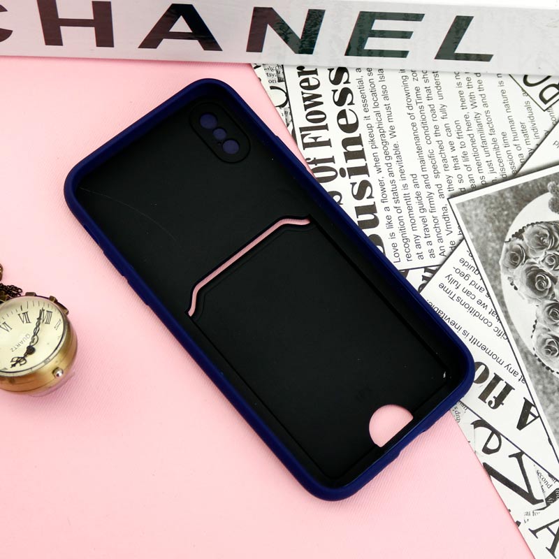 قاب ضد ضربه جاکارتی دار محافظ لنز کشویی کلاسیک iPhone X/XS