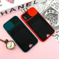 قاب ضد ضربه جاکارتی دار محافظ لنز کشویی کلاسیک iPhone X/XS