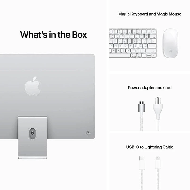 آل این وان Apple iMac 2021 M1 (8‑core) 16GB 256GB SSD Apple 8‑core 24" 4.5K