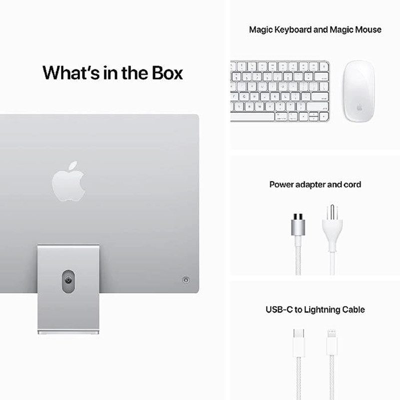 آل این وان Apple iMac 2021 M1 (8‑core) 8GB 512GB SSD Apple 8GB 24" 4.5K