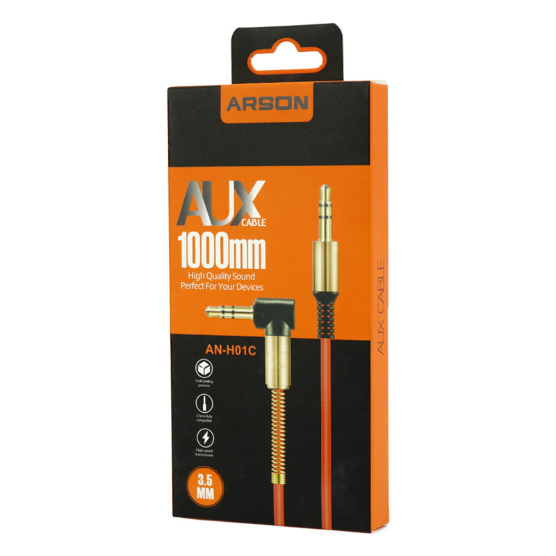 کابل Arson AH-H01C AUX 1m یکسر L