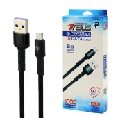 کابل میکرو یو اس بی فست شارژ 5 آمپر ایسوس PS-201 طول 1 متر