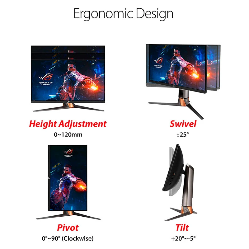 مانیتور گیمینگ ایسوس ROG Swift PG259QN سایز 24.5 اینچ