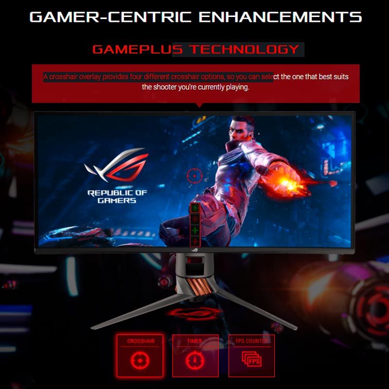 مانیتور گیمینگ خمیده ایسوس ROG Swift PG349Q سایز 34 اینچ