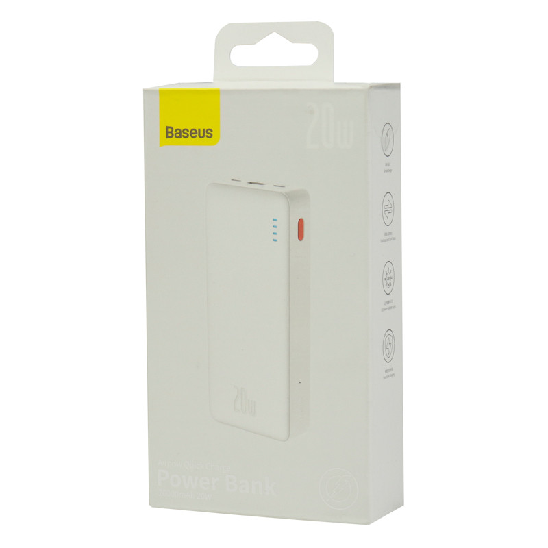 پاور بانک فست شارژ 20000 باسئوس Baseus Airpow PPAP20K DZ-JD1 PPQD010002 QC3 PD 20W