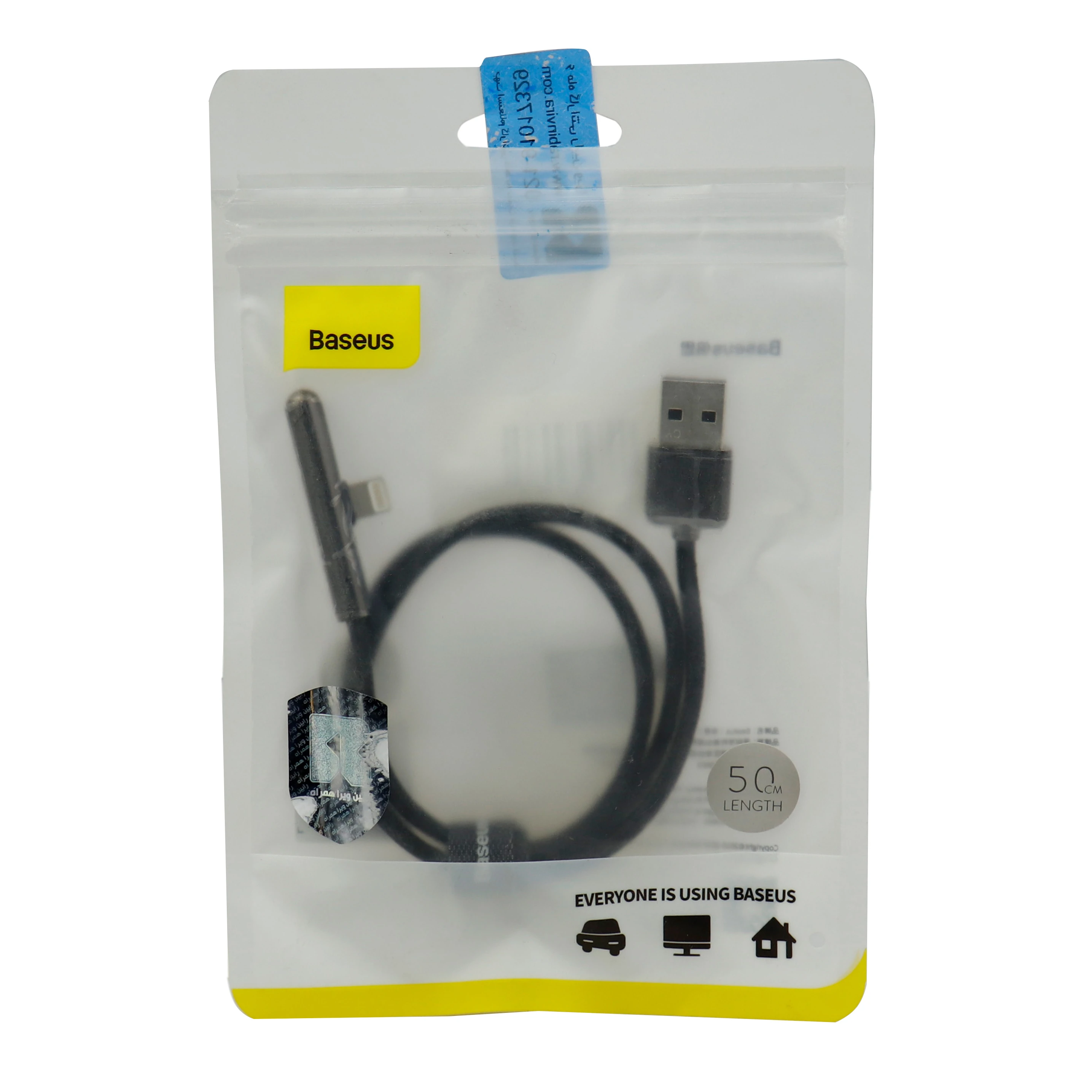 کابل لایتنینگ 2.4 آمپر باسئوس CAL7C-C01 طول 0.5 متر