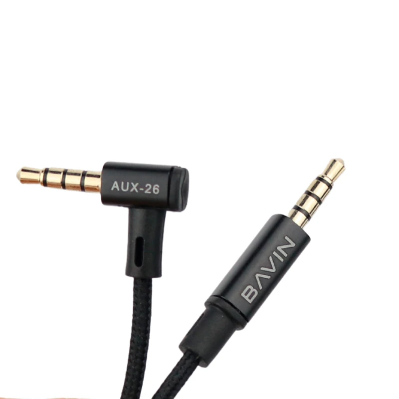 کابل AUX باوین AUX-26 یکسر L طول 1.2 متر