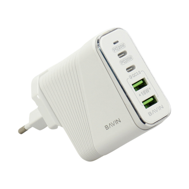 کلگی فست شارژ Bavin PC522Y-PD 4Port 3A QC3 PD 40W