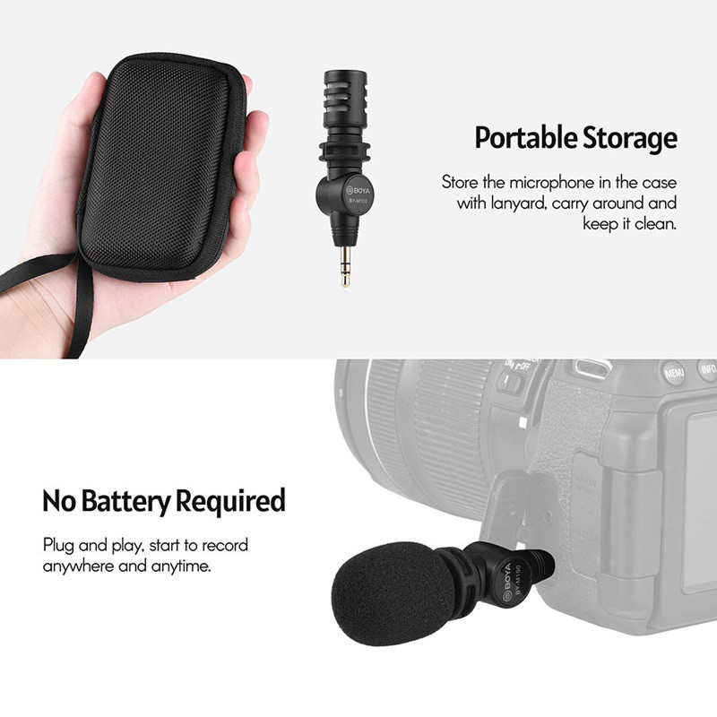میکروفون کندانسور Boya BY-M100 TRS 3.5mm