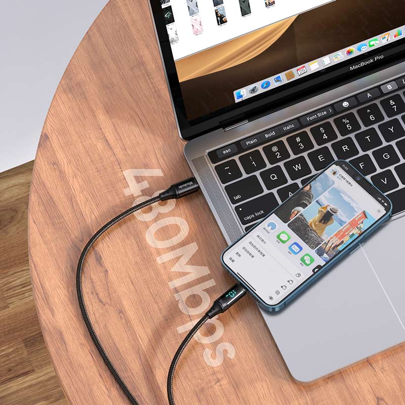 کابل تبدیل فست شارژ Mcdodo CA-103 Type-C to Lightning PD 36W 3A 1.2m