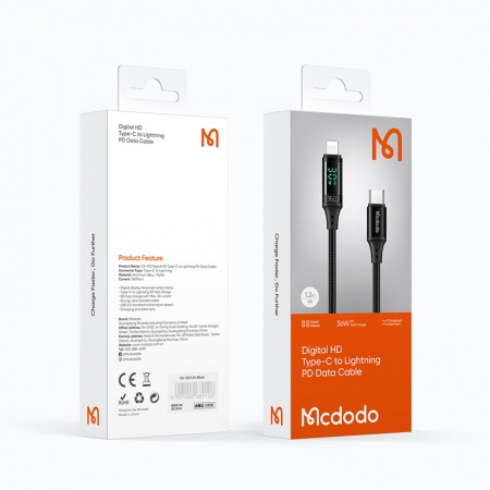 کابل تبدیل فست شارژ Mcdodo CA-103 Type-C to Lightning PD 36W 3A 1.2m