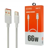 کابل تایپ سی فست شارژ 66 وات کی زا X66-TC طول 1 متر