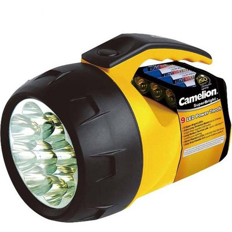 چراغ قوه باتری خور Camelion FL9LED-4R6O-CB