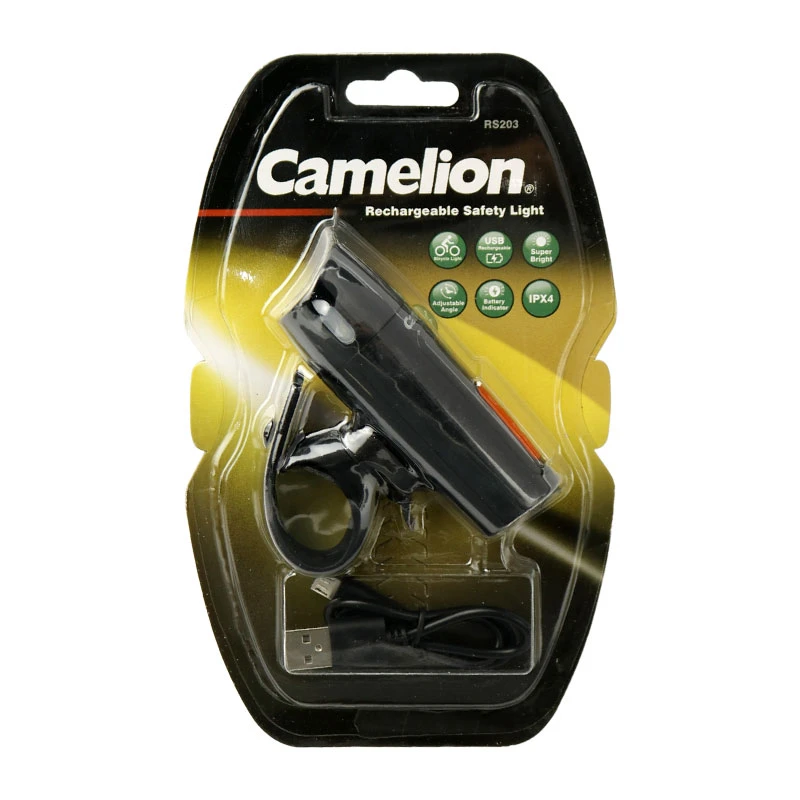 چراغ دوچرخه شارژی Camelion RS203-BP