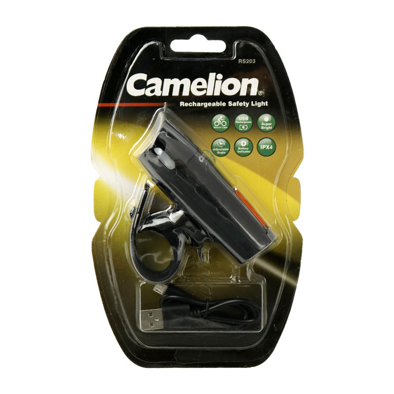 چراغ دوچرخه شارژی Camelion RS203-BP