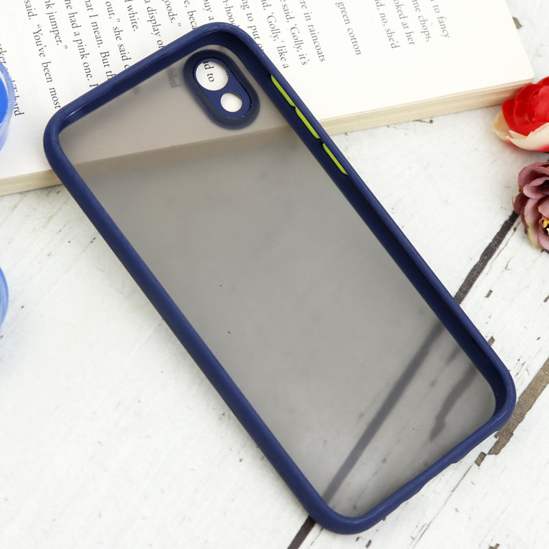 قاب PC مات محافظ لنز دار Huawei Y5 2019 سرمه ای
