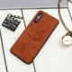 قاب چرمی سامسونگ Galaxy A02 طرح گوزن محافظ لنزدار