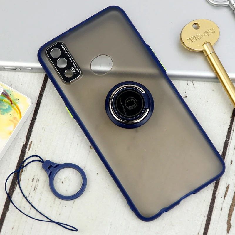 قاب مات محافظ لنزدار فلزی + هولدر و آویز حلقه ای Samsung Galaxy A10s