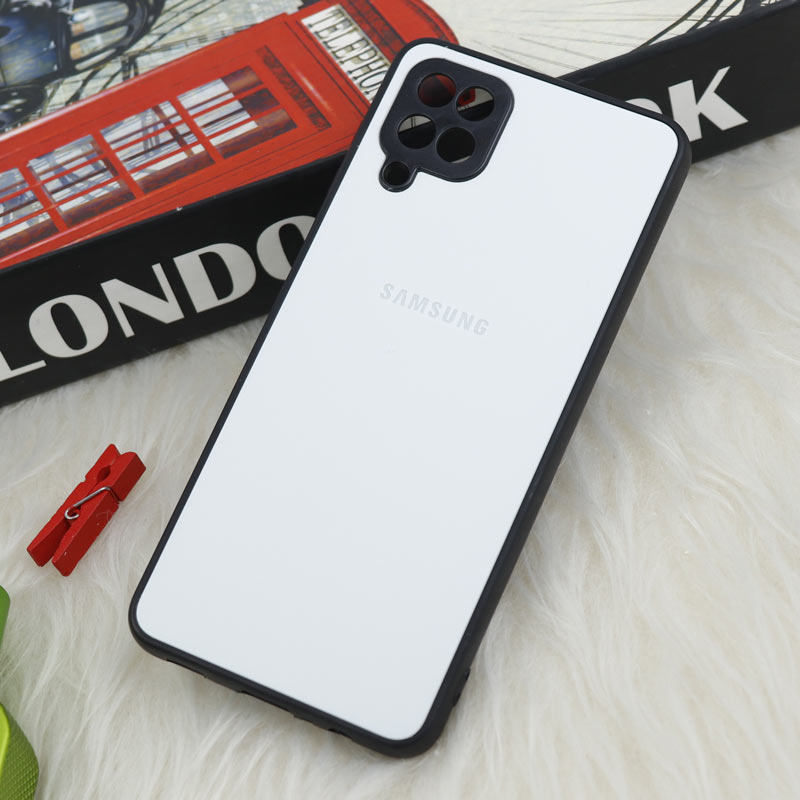 قاب سامسونگ Galaxy A12 / M12 طرح PVD محافظ لنزدار