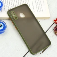 قاب PC مات محافظ لنز دار Samsung Galaxy A20