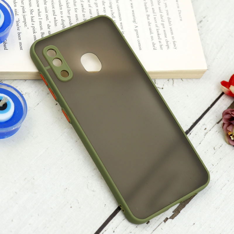قاب PC مات محافظ لنز دار Samsung Galaxy A20