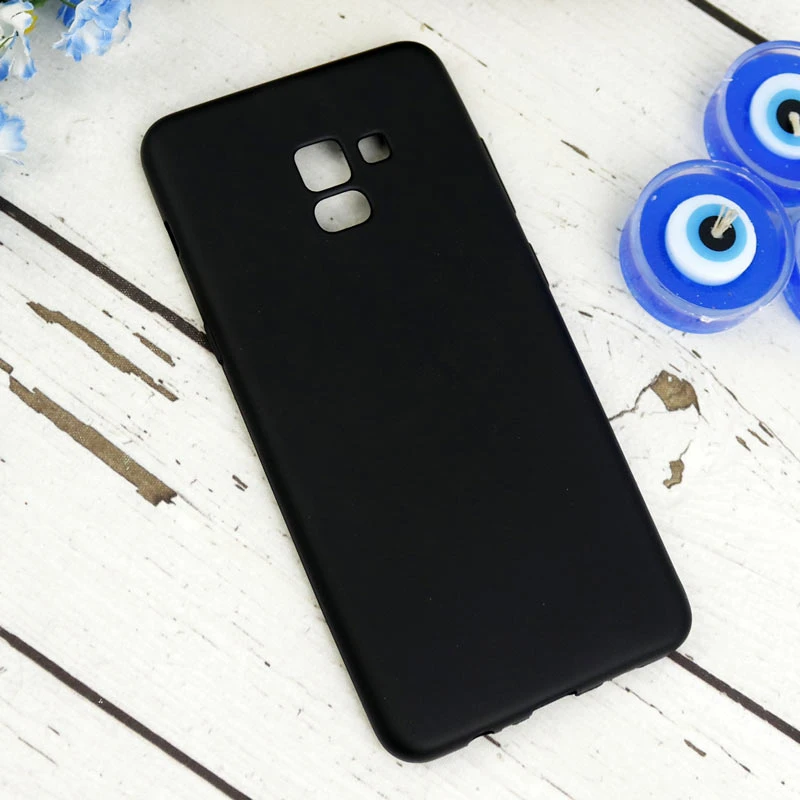 قاب ژله ای ساده Samsung Galaxy A8 Plus مشکی
