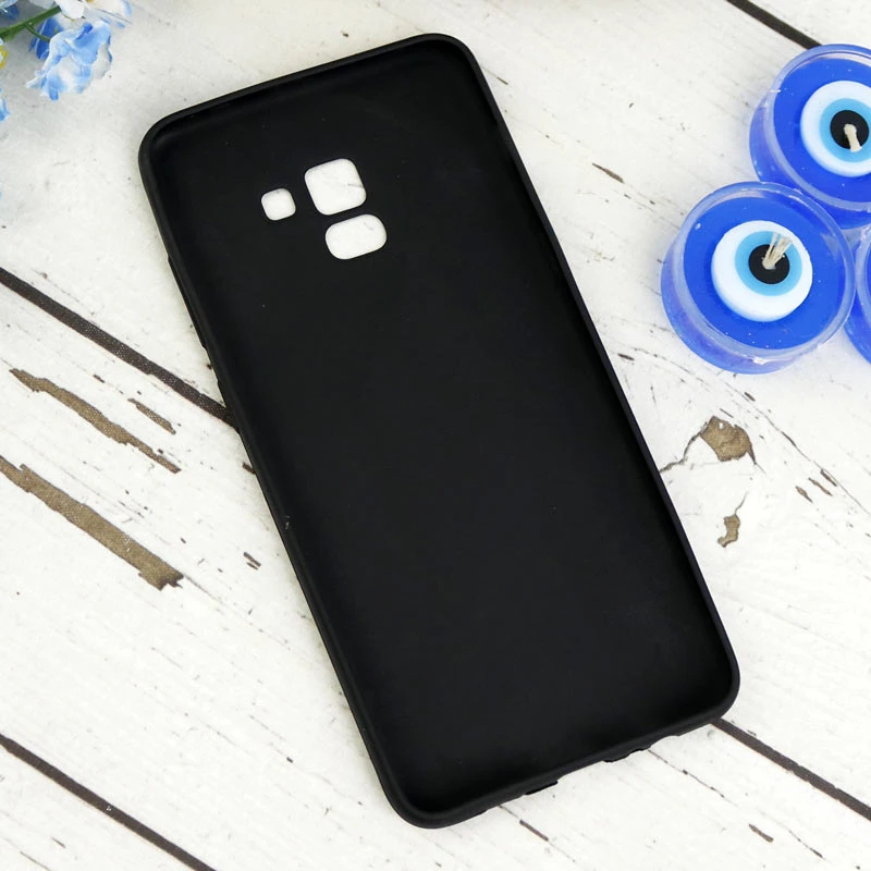 قاب ژله ای ساده Samsung Galaxy A8 Plus مشکی