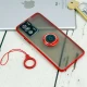 قاب مات محافظ لنزدار فلزی + هولدر و آویز حلقه ای Xiaomi Poco F3