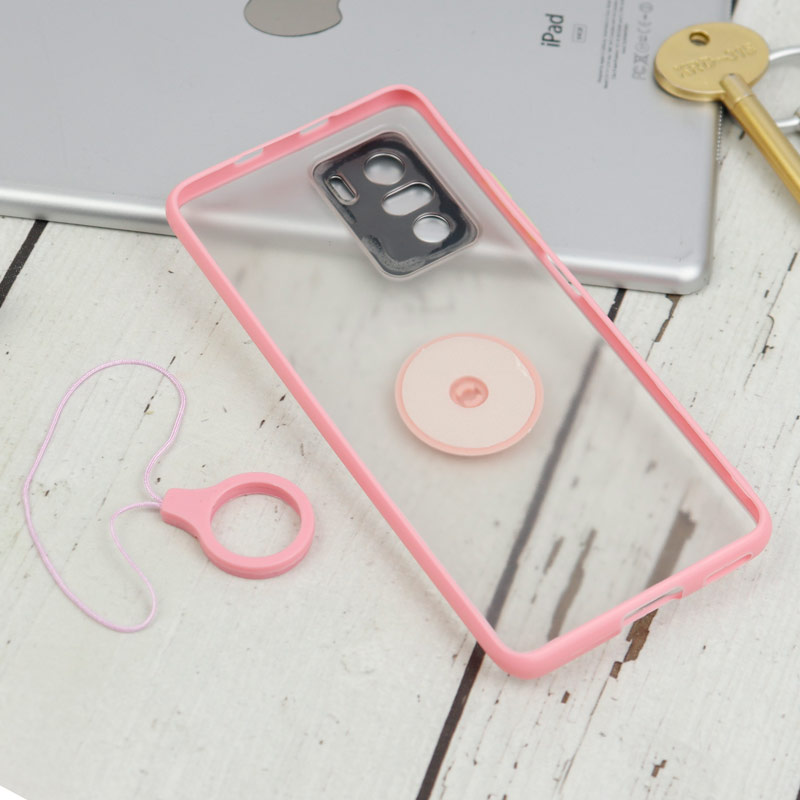 قاب مات محافظ لنزدار فلزی + هولدر و آویز حلقه ای Xiaomi Poco F3