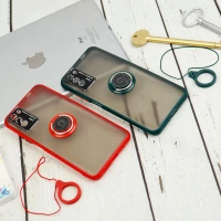 قاب مات محافظ لنزدار فلزی + هولدر و آویز حلقه ای Xiaomi Poco M3