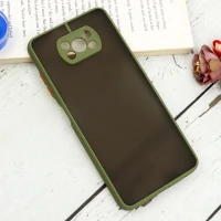 قاب PC مات محافظ لنز دار Xiaomi Poco X3 سبز