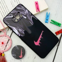 قاب سیلیکونی مشکی طرح Nike + پاپ سوکت Xiaomi Poco X3