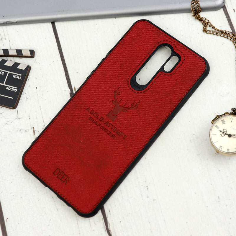 قاب طرح گوزن Xiaomi Redmi 9 زرشکی
