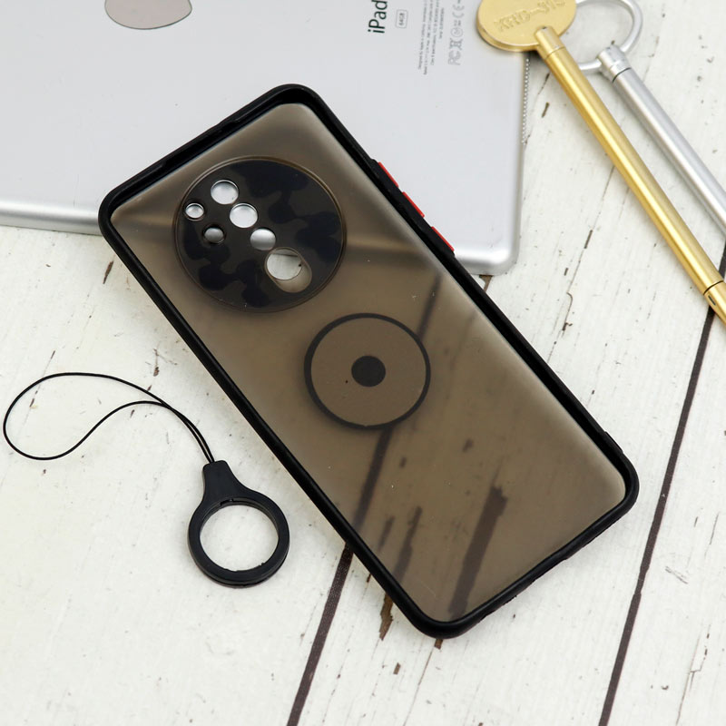 قاب مات محافظ لنزدار فلزی + هولدر و آویز حلقه ای Xiaomi Redmi 9