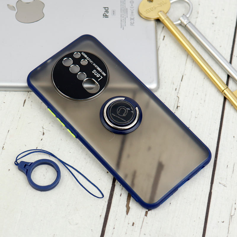 قاب مات محافظ لنزدار فلزی + هولدر و آویز حلقه ای Xiaomi Redmi 9