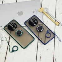 قاب مات محافظ لنزدار فلزی + هولدر و آویز حلقه ای Xiaomi Redmi 9