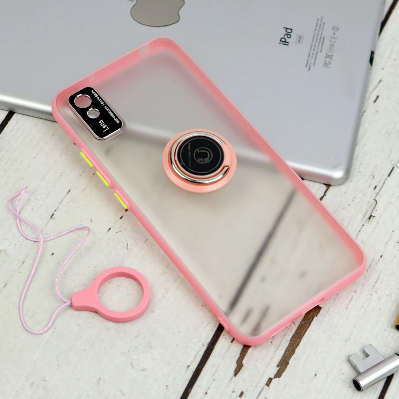 قاب مات محافظ لنزدار فلزی + هولدر و آویز حلقه ای Xiaomi Redmi 9A