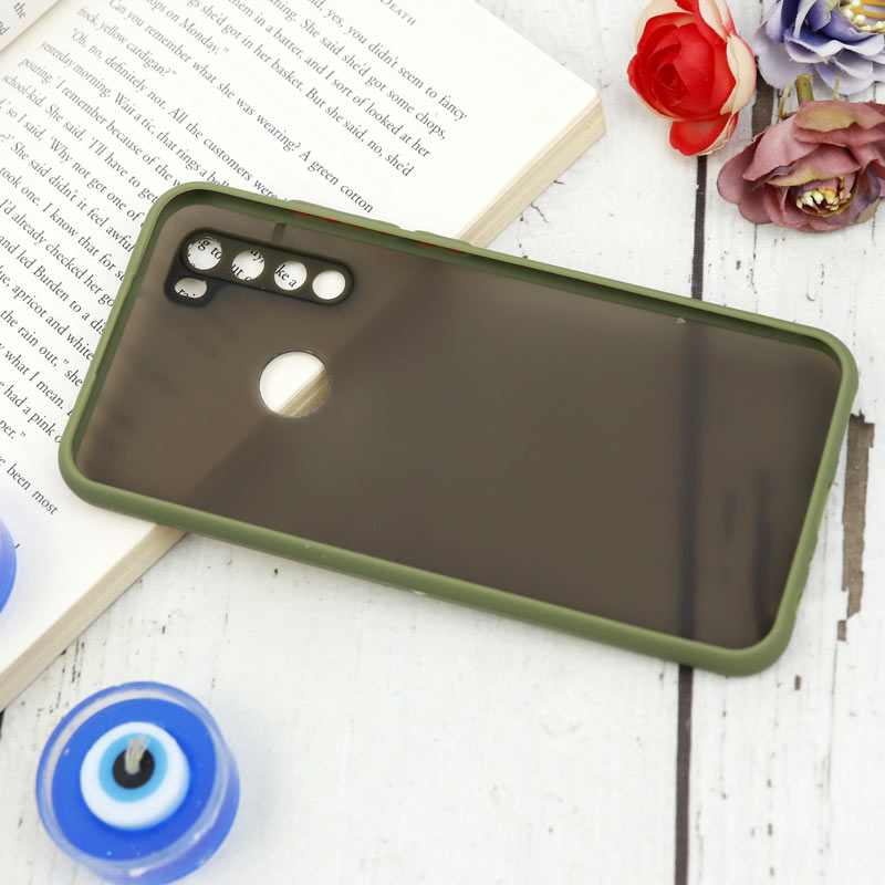 قاب PC مات محافظ لنز دار Xiaomi Redmi Note 8 سبز