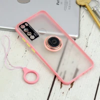 قاب مات محافظ لنزدار فلزی + هولدر و آویز حلقه ای Xiaomi Redmi Note 8