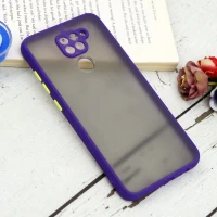 قاب PC مات محافظ لنز دار Xiaomi Redmi Note 9 بنفش