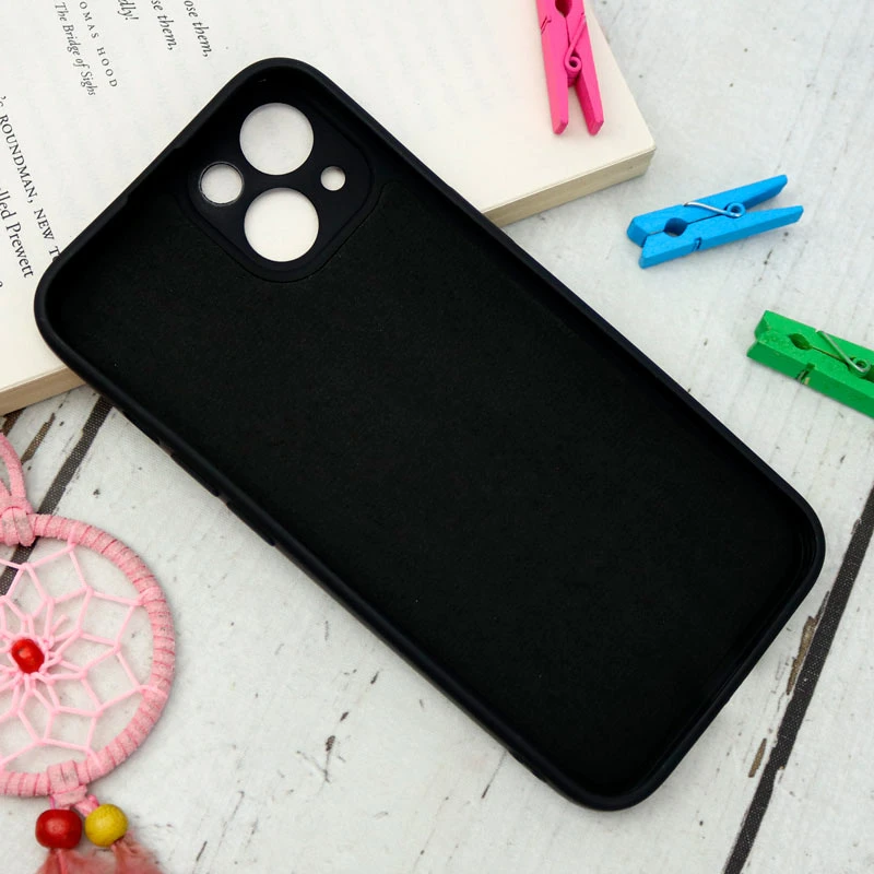 قاب سیلیکونی مشکی طرح Baron + پاپ سوکت iPhone 13