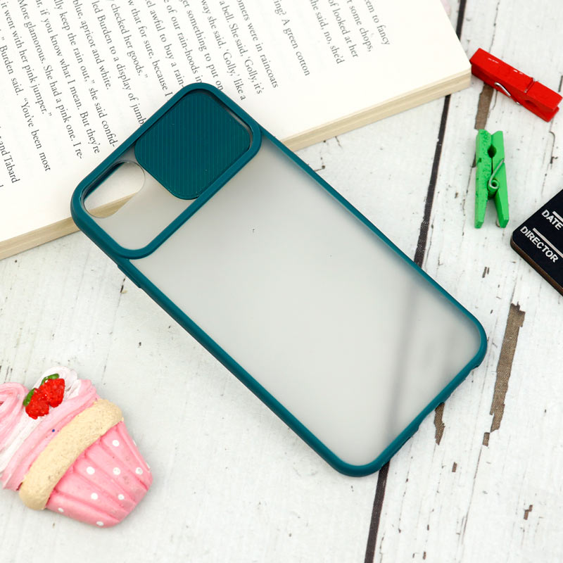 قاب PC مات محافظ لنز دار کشویی iPhone 7/8/SE 2020