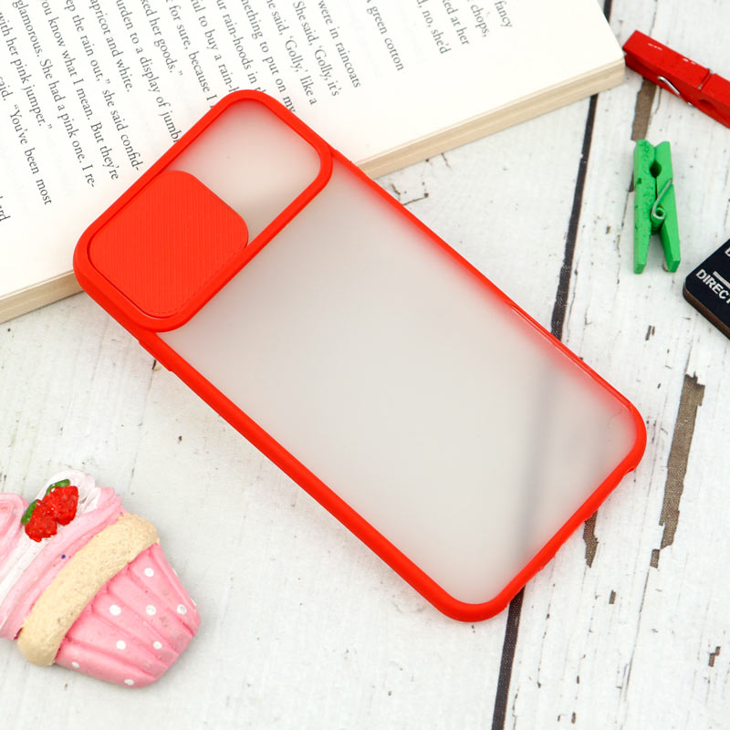 قاب PC مات محافظ لنز دار کشویی iPhone 7/8/SE 2020