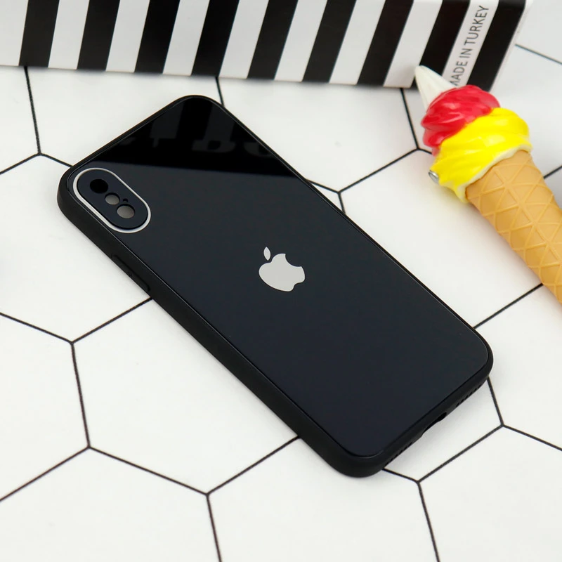 قاب محافظ لنزدار My Case پشت گلسی iPhone X/XS